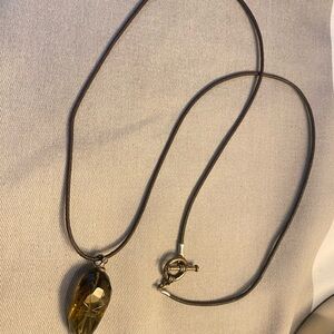 Hazel etched Stone pendant